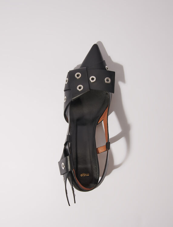 Pointed pumps with bow detail - Fall-Winter Collection - MAJE