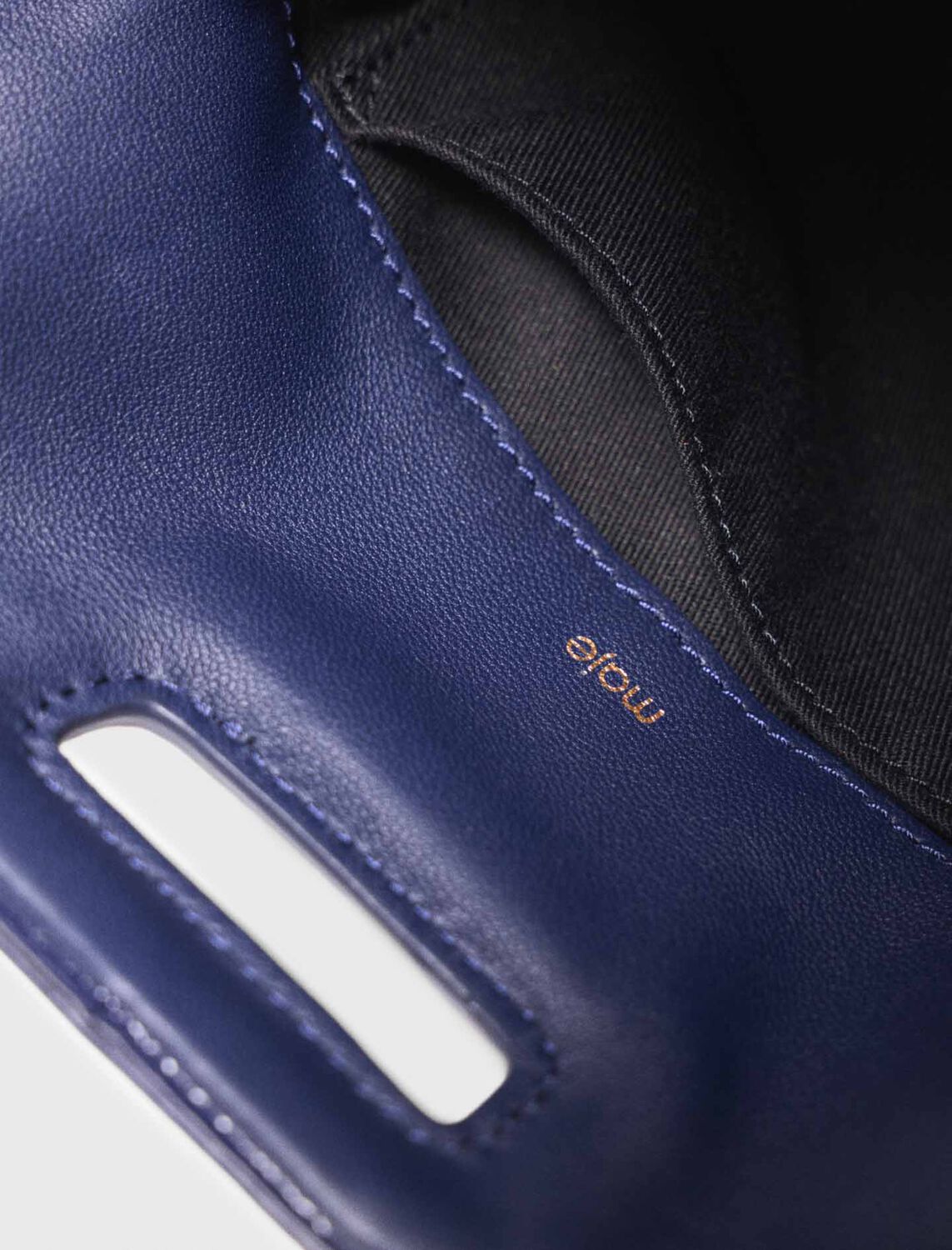 Naplak leather Miss M Mini bag : M Bag color Navy