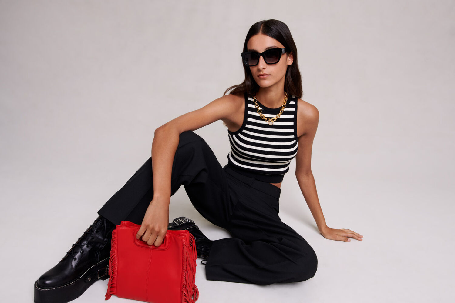 Suit trousers : Trousers & Jeans color Black
