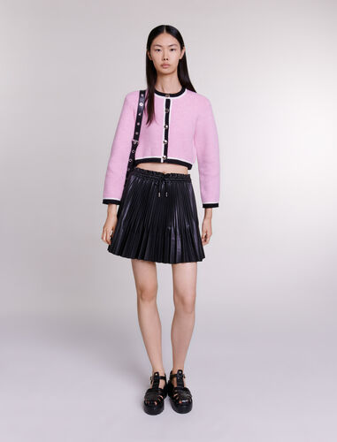 Short pleated skirt : View All color Black