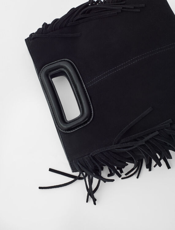 Suede leather M bag - Bags - MAJE