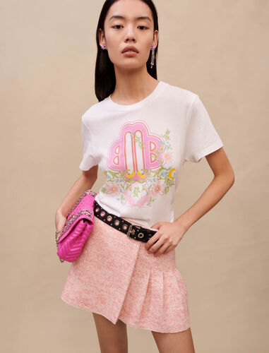 T-shirt with Clover print : T-Shirts color Ecru