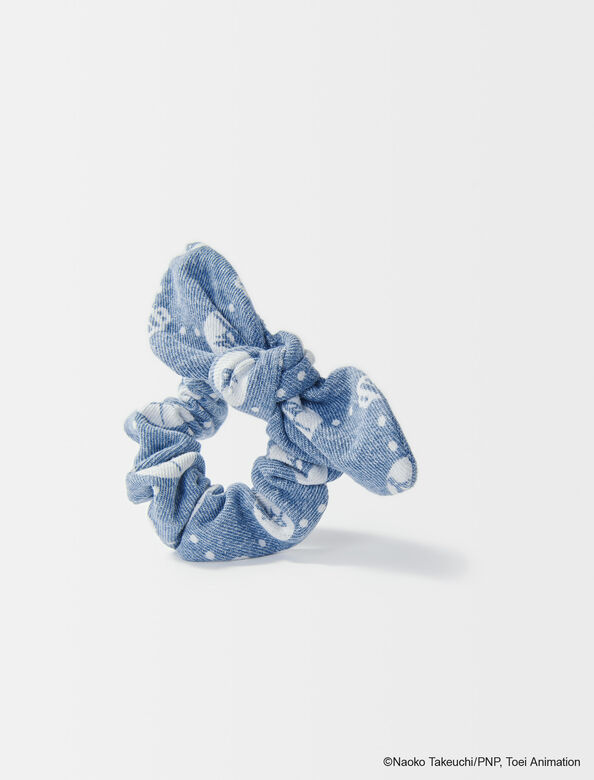 Denim scrunchie : Other accessories color Blue