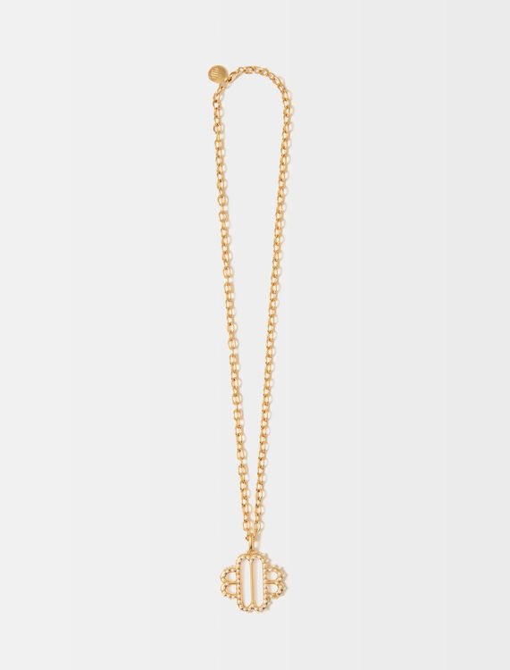 Maje Clover pearl necklace - Other Accessories - MAJE