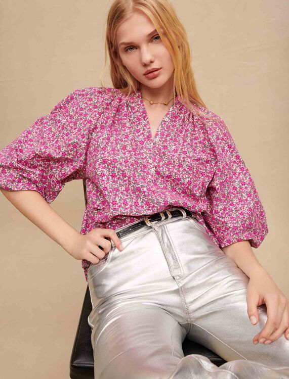Floral printed blouse -  - MAJE