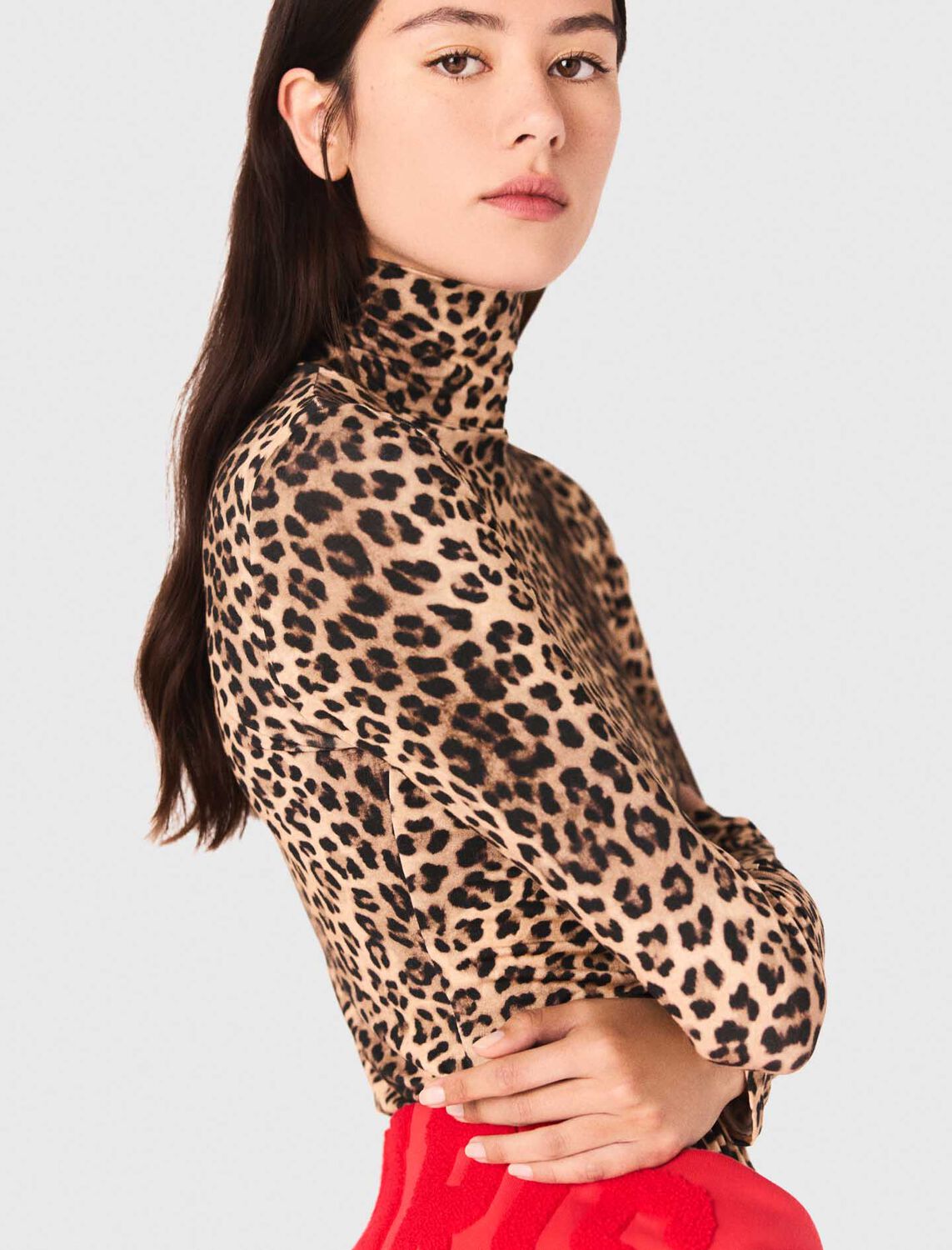 Leopard print T-shirt - T-Shirts - MAJE