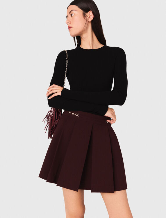 Short pleated skirt - Skirts & Shorts - MAJE