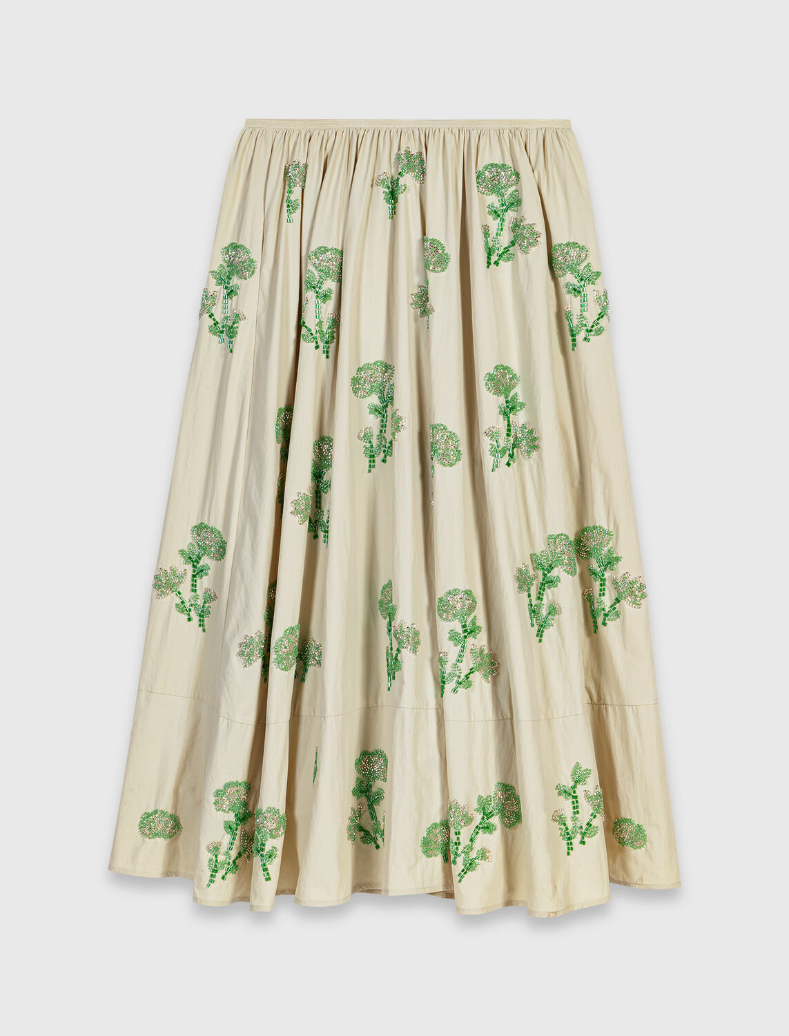 Embroidered technical skirt - Skirts & Shorts - MAJE