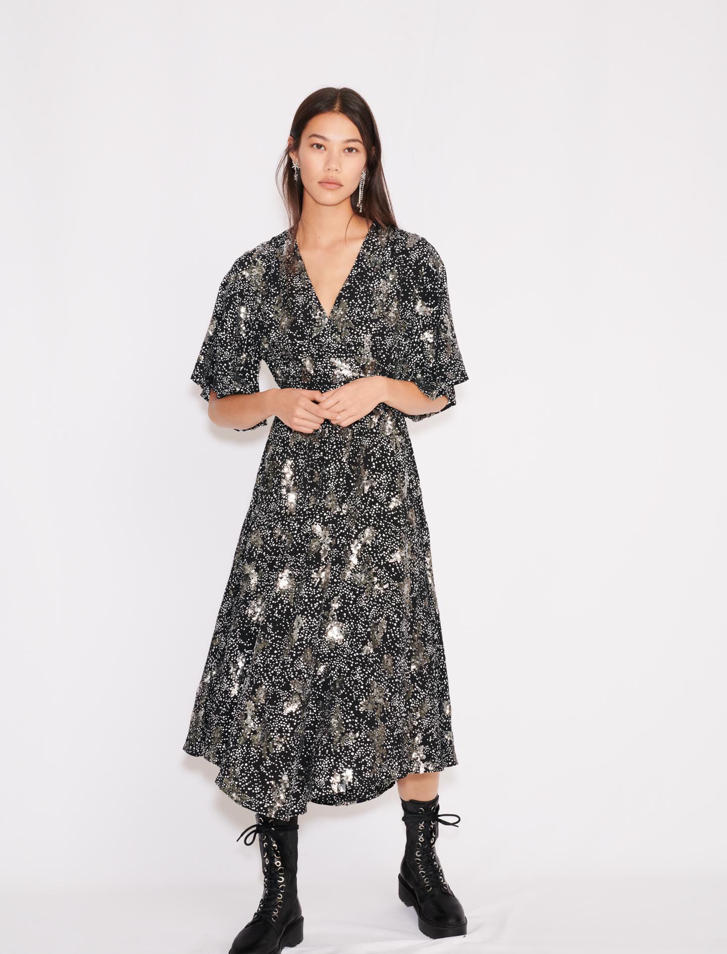 maje sequin dress
