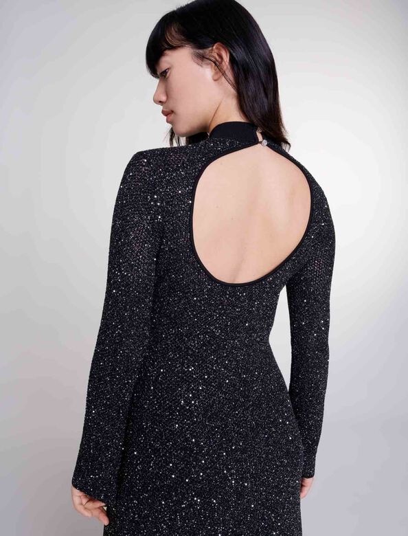 Knit maxi dress : Dresses color Black