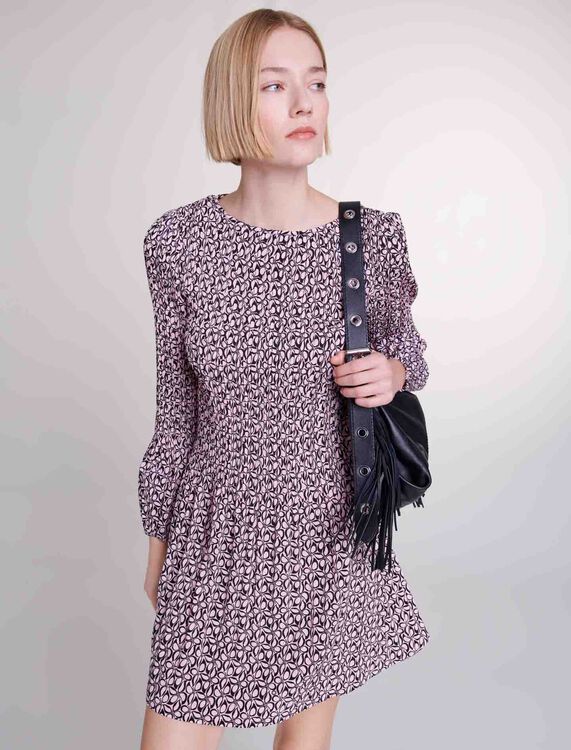 Short patterned dress -  - MAJE