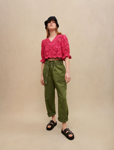 Maje : Trousers & Jeans 顏色 卡其色/