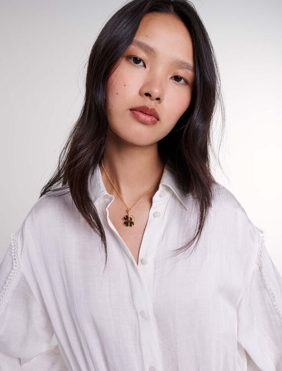 Cotton patchwork maxi dress - Qixi Collection - MAJE