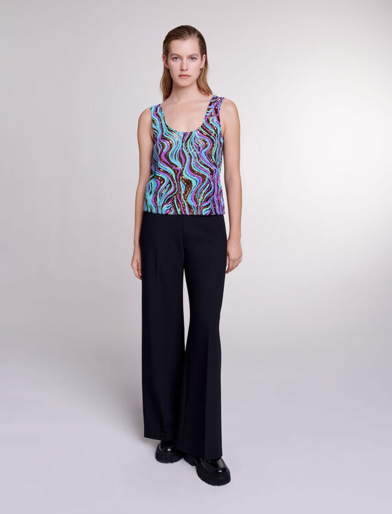 Sequinned top - Tops - MAJE
