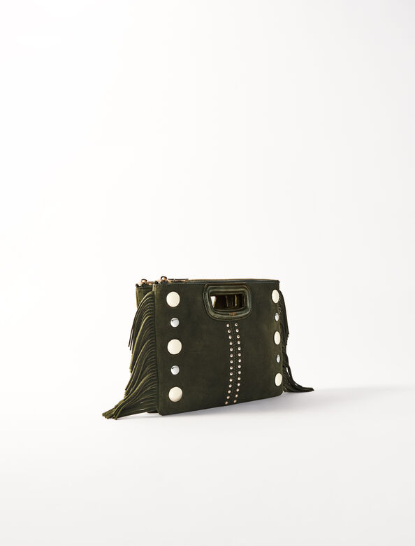 M Duo suede clutch with studs : Bags color 