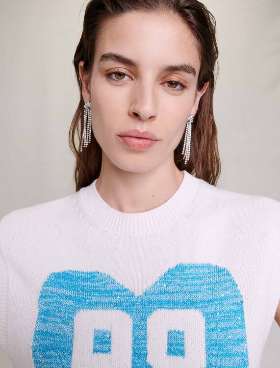 Sleeveless heart jumper - Sweaters & Cardigans - MAJE