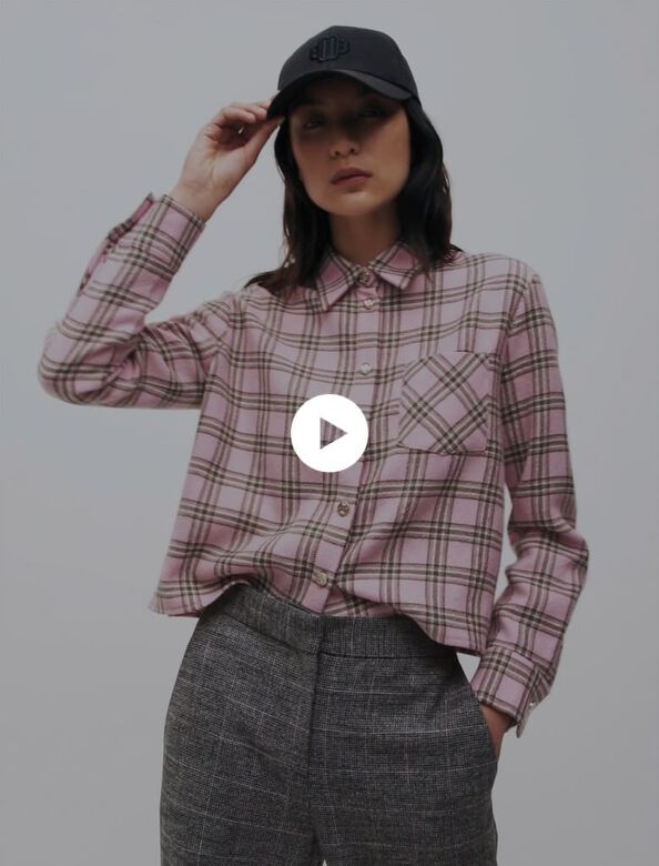 Checked shirt for tying : View All color 