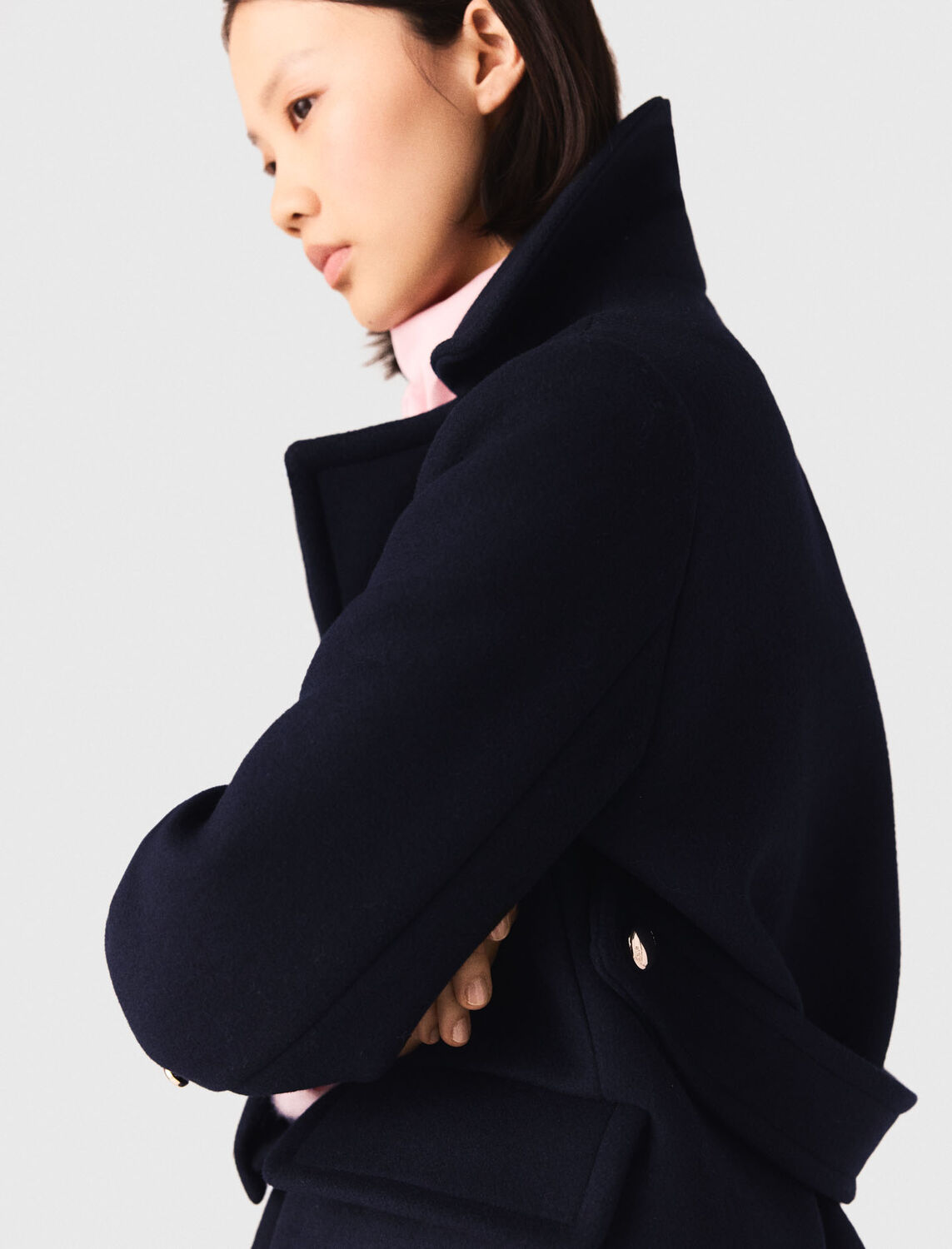 maje : Coats & Jackets 顏色 深蓝色/NAVY