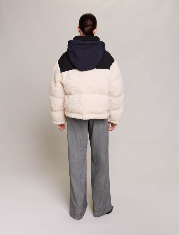 Bicolour padded jacket - Coats - MAJE