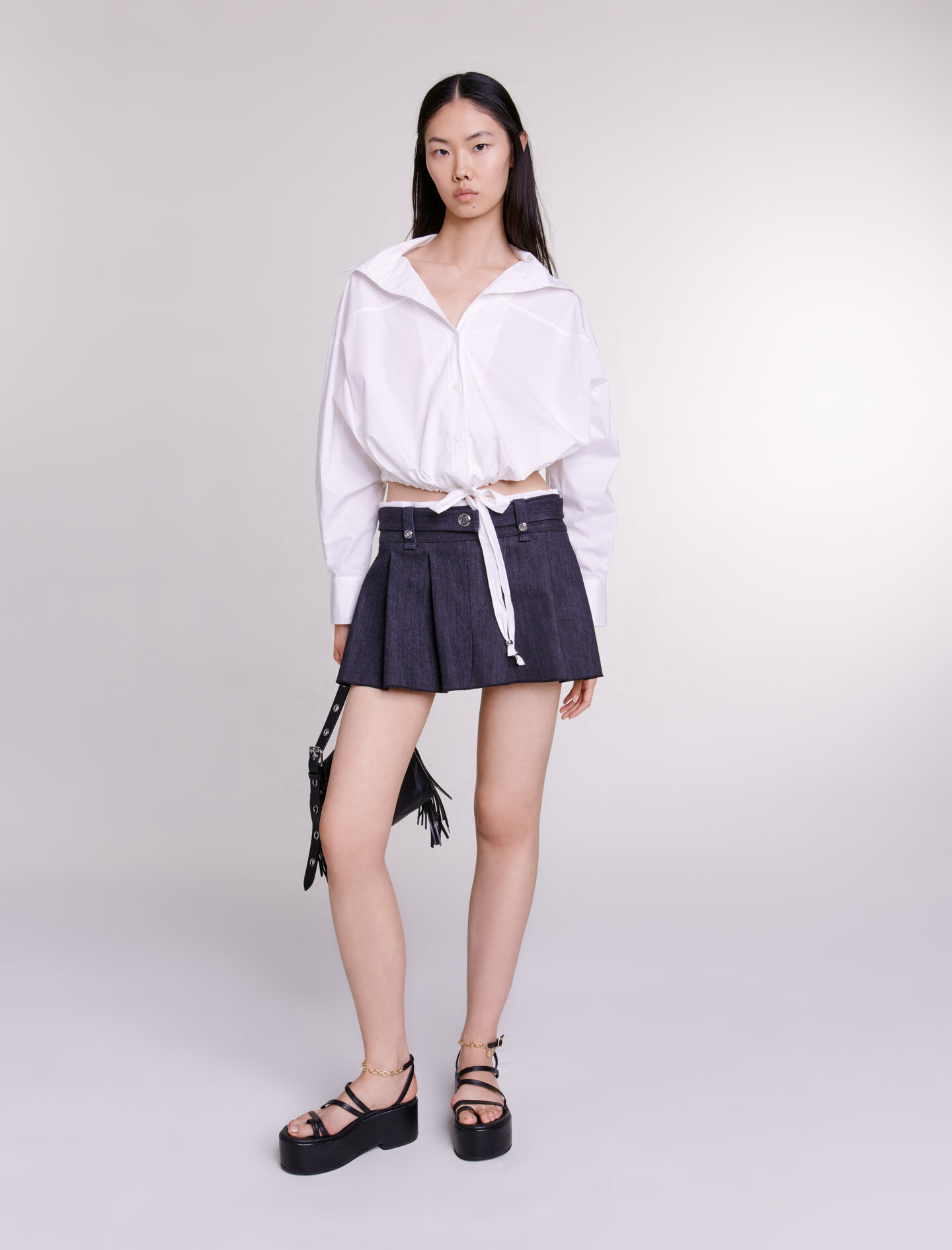Mini skirt or shorts clearance