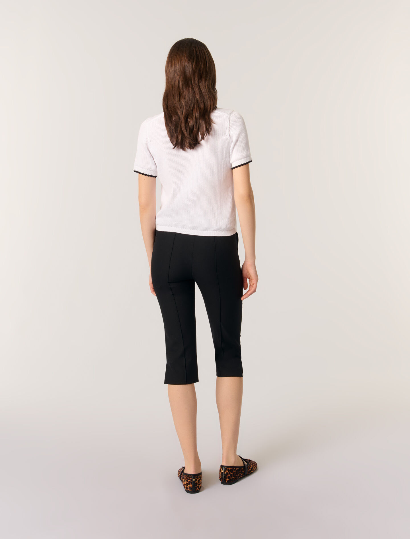 225MIND Pointelle knit crochet polo shirt - Sweaters 225MIND Pointelle knit crochet polo shirt - Sweaters