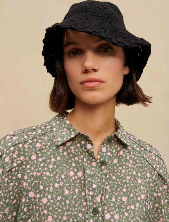 Rosebud-print shirt - Shirts - MAJE