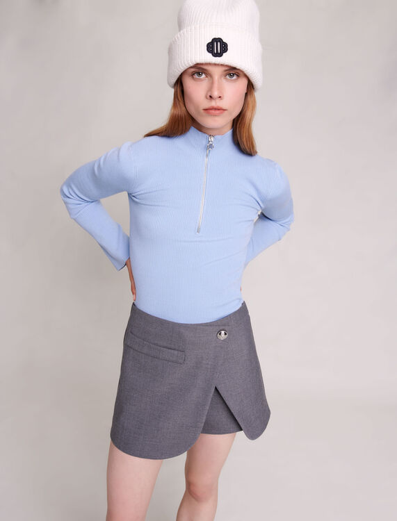 Short wraparound skirt - Shirts - MAJE