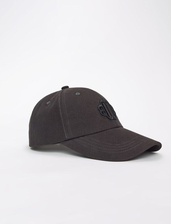 Cotton cap with Clover logo : Other Accessories color Black