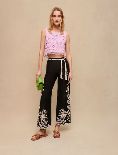 Maje : Trousers & Jeans 顏色 黑色/BLACK