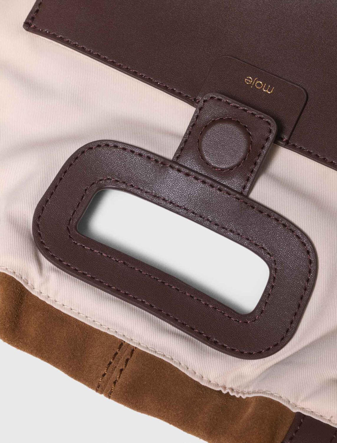 Leather and suede M Tote bag : M Bag color Camel/Brown