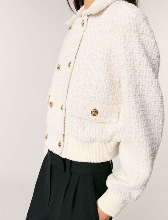 Short tweed jacket - Blazers & Jackets - MAJE