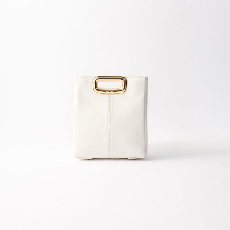 Mini M Skin bag with golden chain - Bags - MAJE