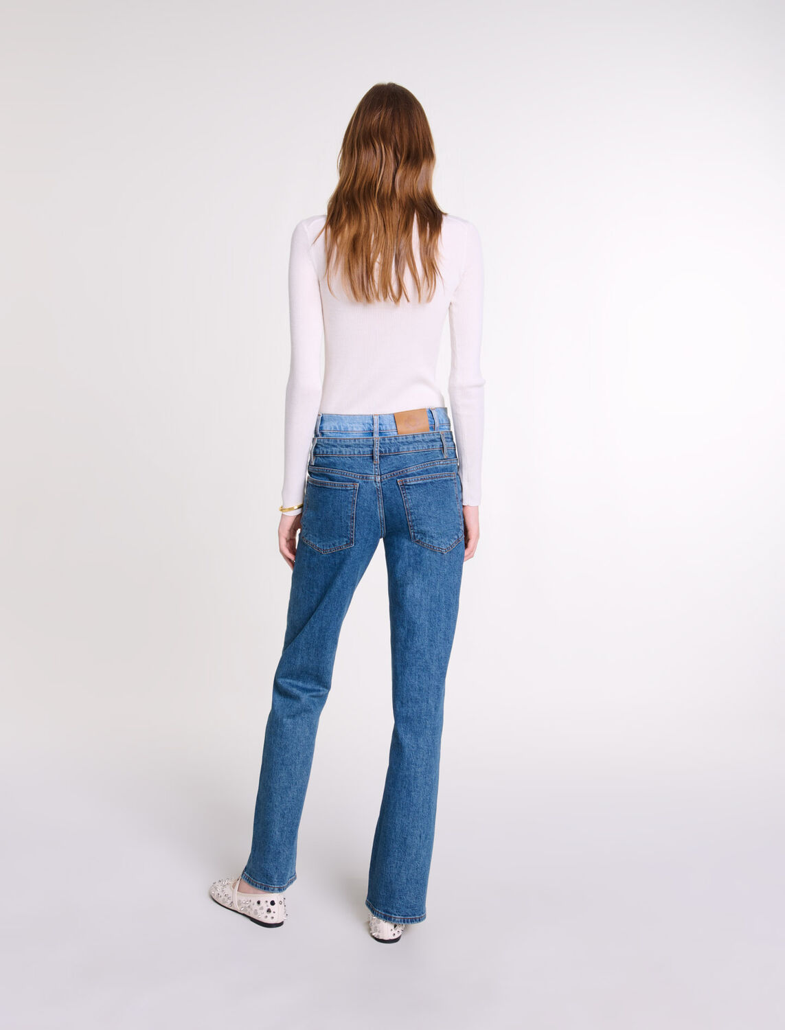 Double waistband jeans - Fall-Winter Collection - MAJE