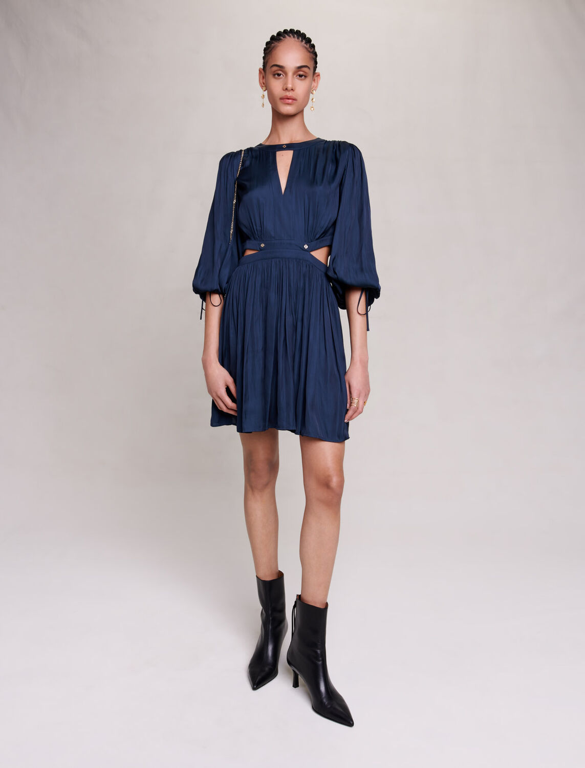 Short satin dress - 30% Off - MAJE