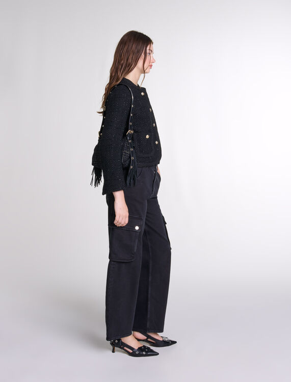 Short tweed jacket - Blazers & Jackets - MAJE