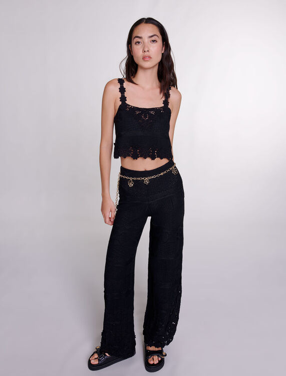 Crochet trousers - Spring-Summer Collection - MAJE
