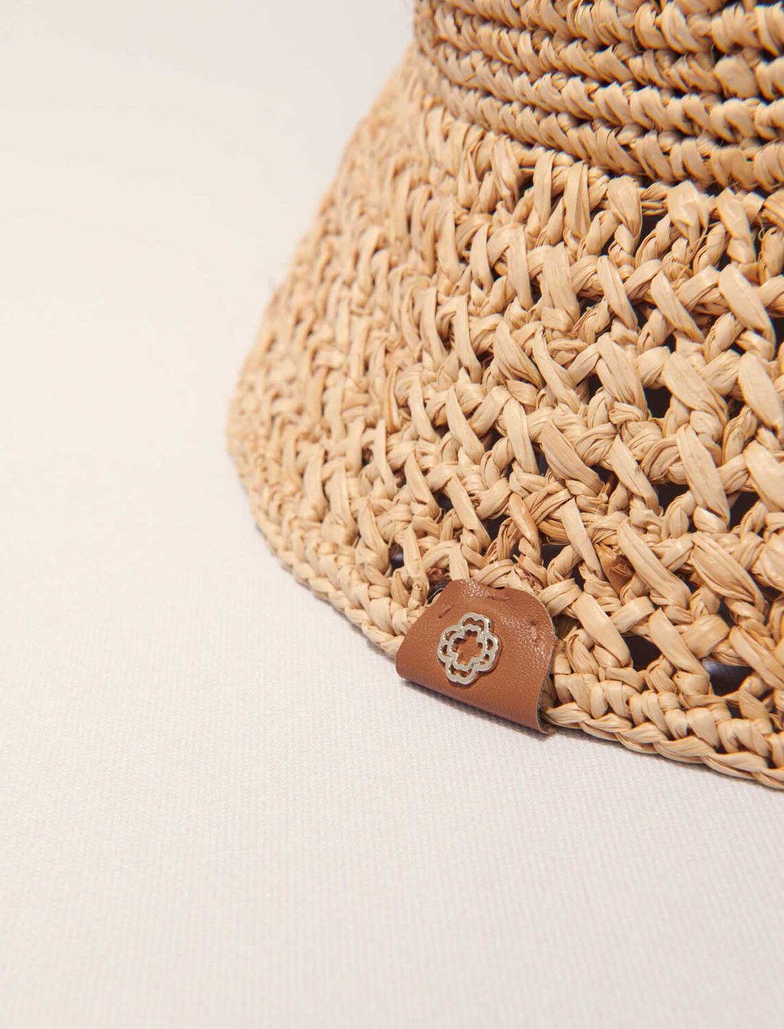 Crochet raffia bucket hat -  - MAJE
