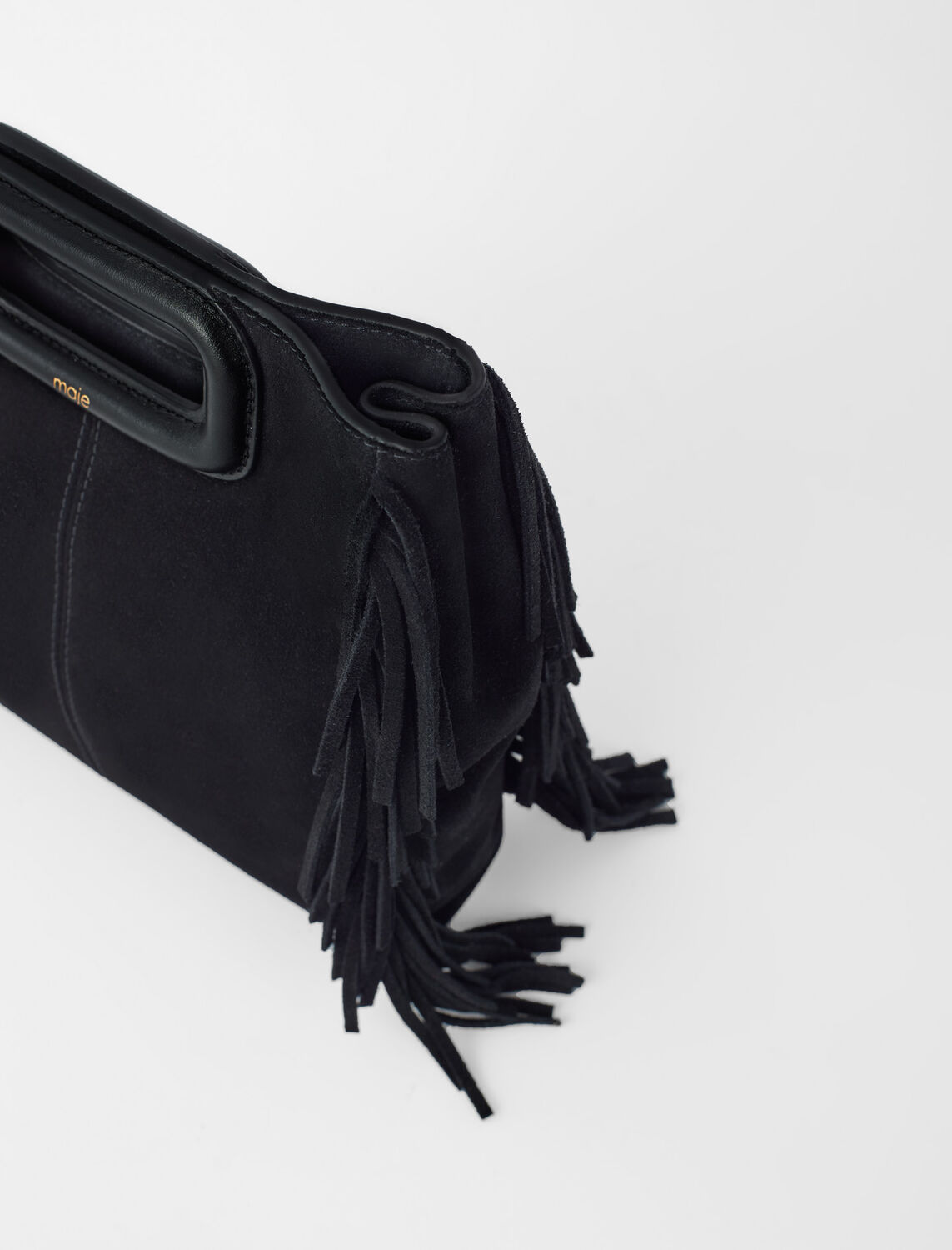 Suede leather M bag : Bags color 