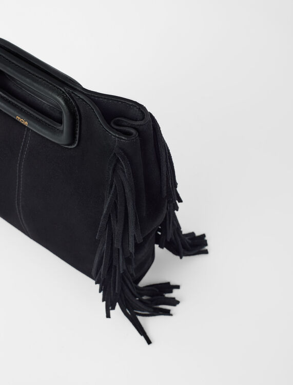 Suede leather M bag - Bags - MAJE