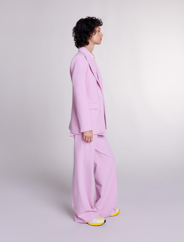 Fitted suit jacket : Blazers & Jackets color Pale Pink