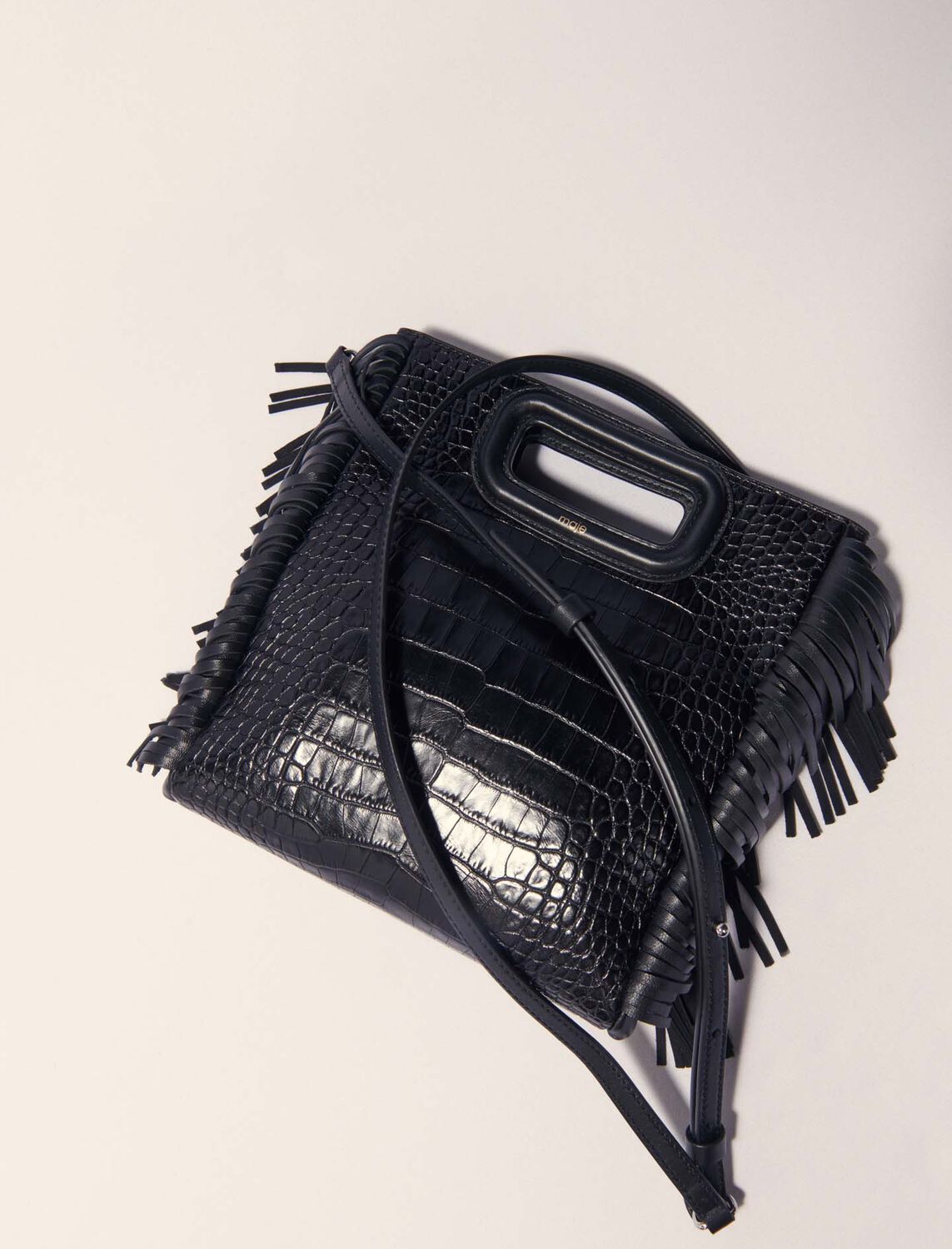 M bag in crocodile-effect leather - M Bag - MAJE
