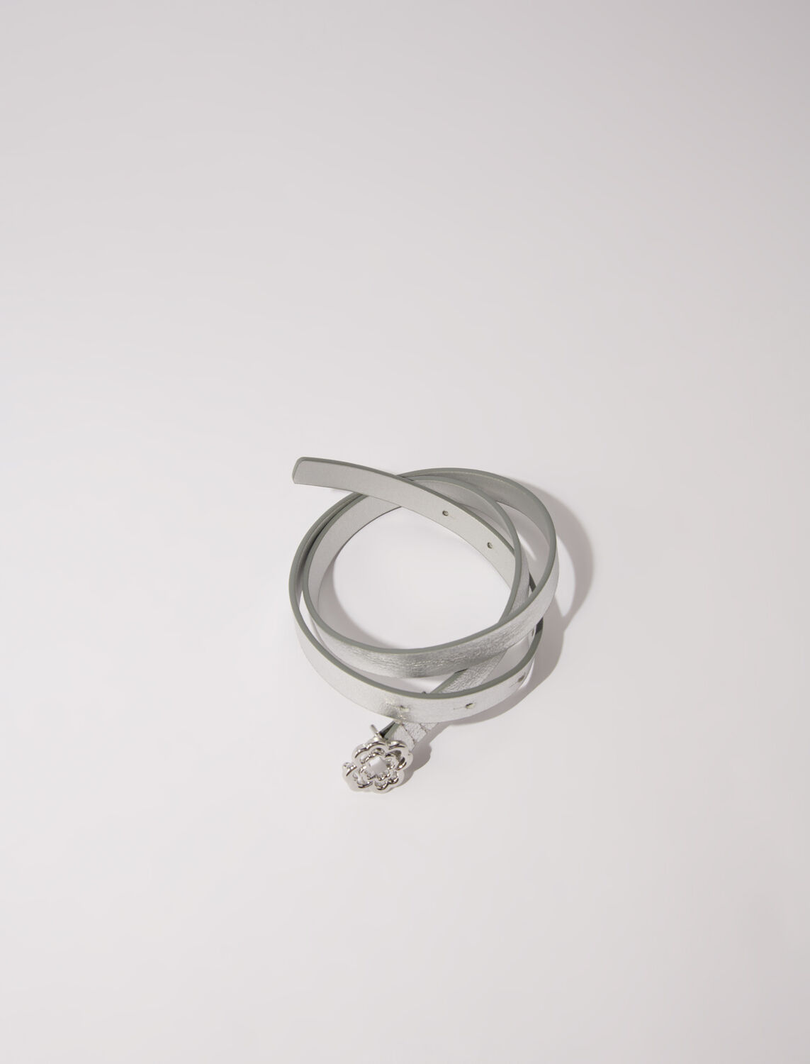 Slim belt with Clover buckle - Belts - MAJE