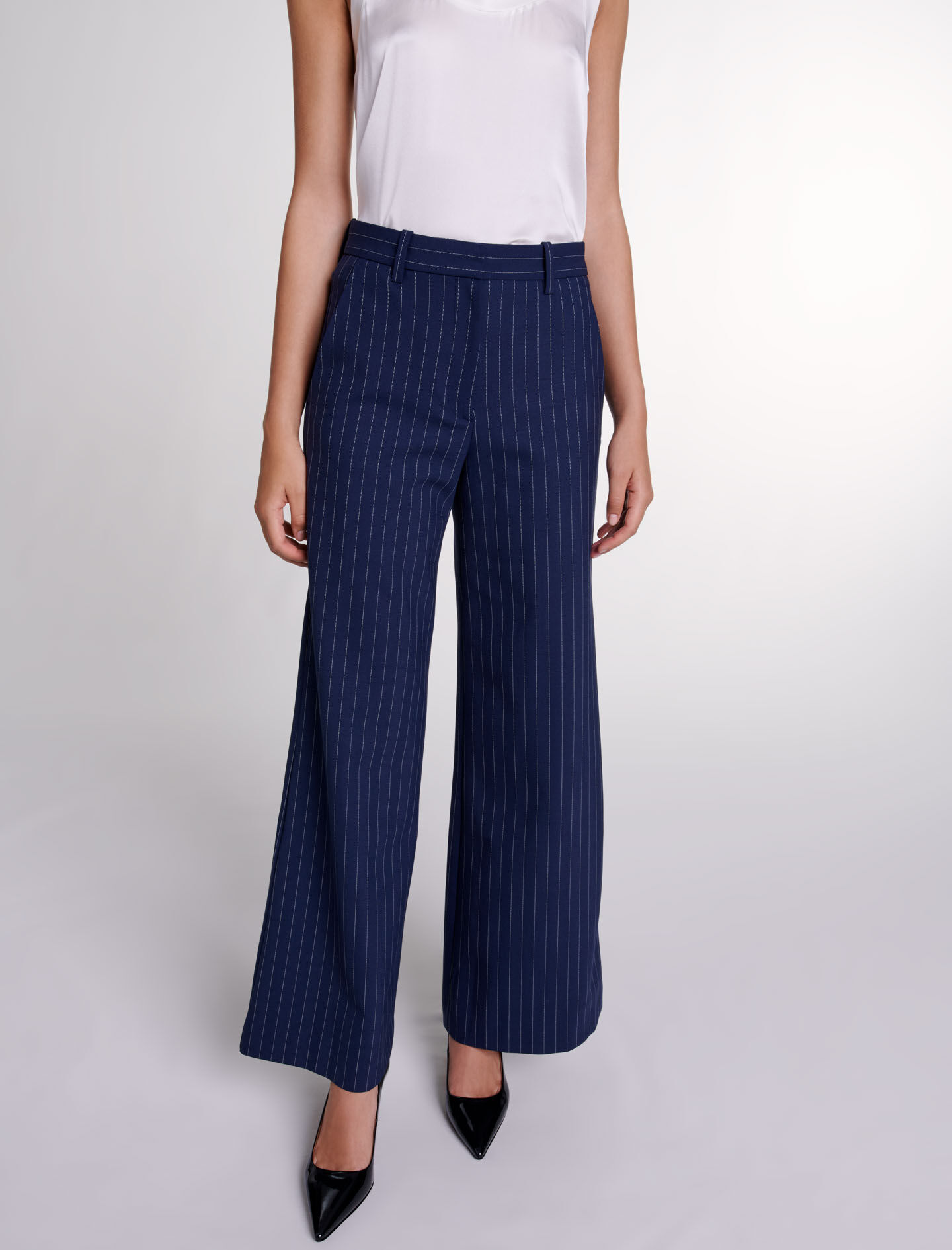 Long striped trousers online