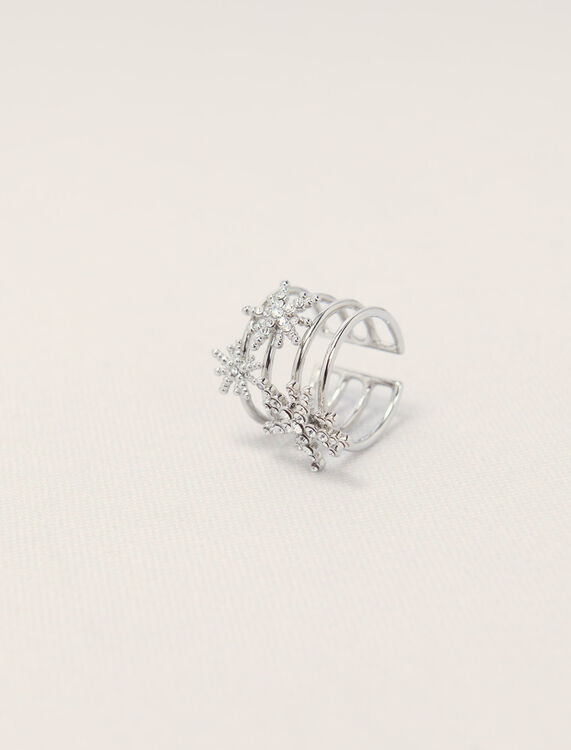 Rhinestone star ring - Jewelry - MAJE