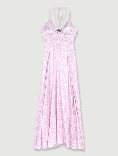 maje : Dresses color Pink cashmere print