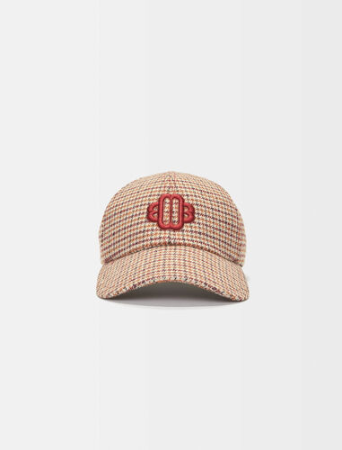 Houndstooth cap : Other accessories color Camel