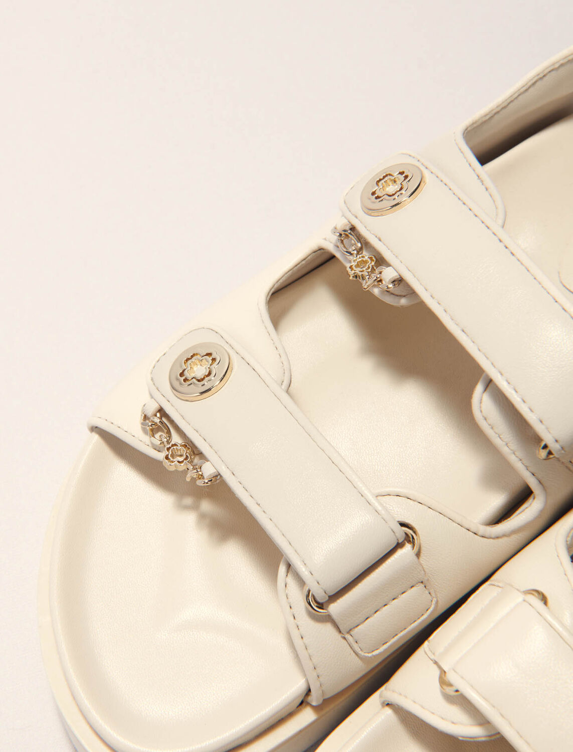 Flat leather sandals - Sling-Back & Sandals - MAJE