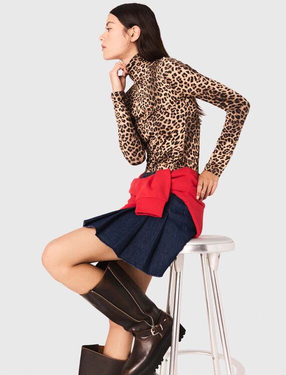 Leopard print T-shirt - T-Shirts - MAJE