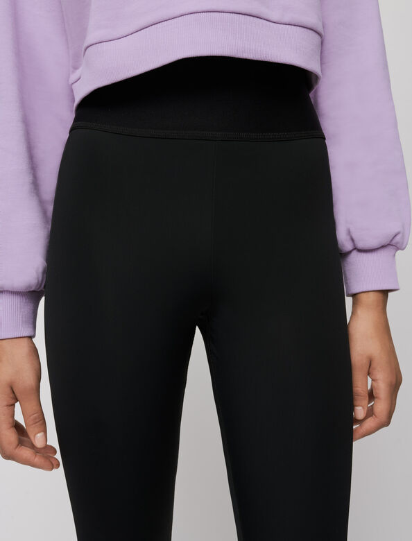 High-rise stretch sports leggings : Trousers & Jeans color 