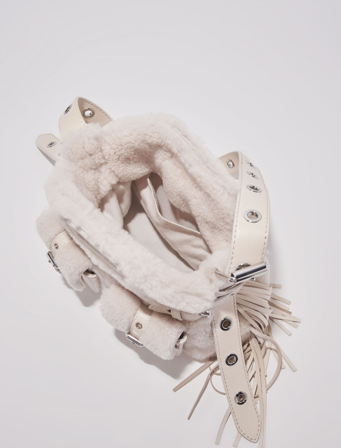 Miss M Mini faux fur cargo bag : M Bag color 